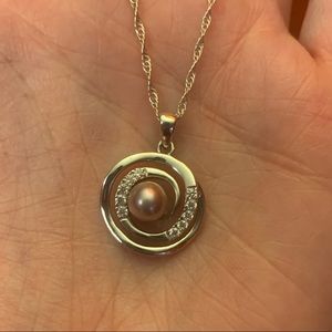 Vantel Pearls Center of my Universe necklace.